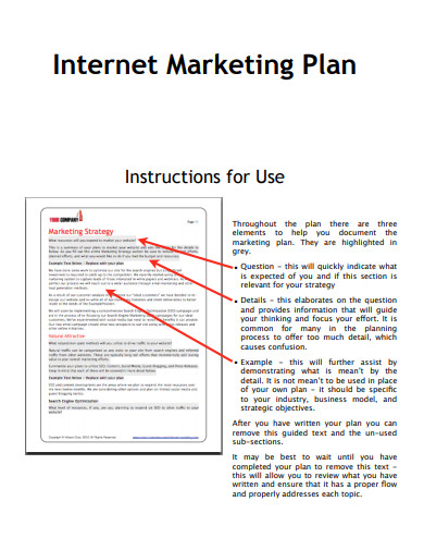 internet marketing plan
