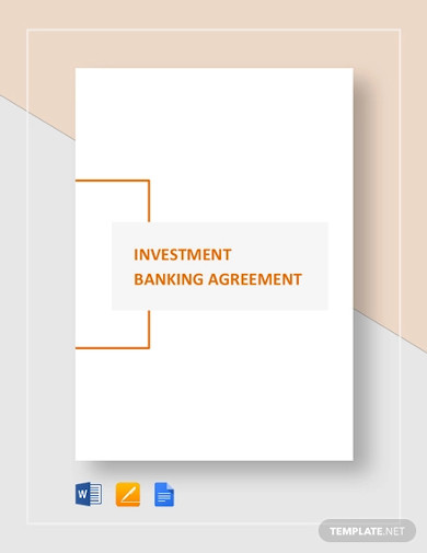 investment banking agreement