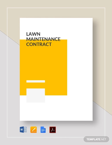 lawn maintenance service contract