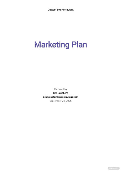 Marketing Plan Desk Calendar Template