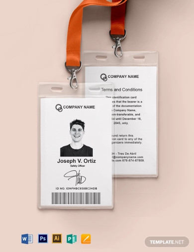 Mechanic ID Card Template