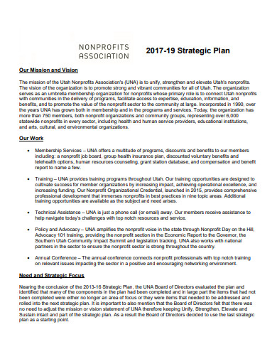 nonprofit association strategic plan