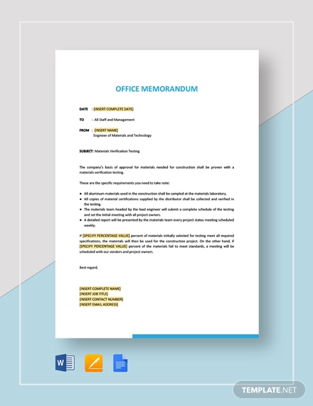 HR Memo - 17+ Examples, Format, Word, Apple Pages, Google Doc, Benefits ...