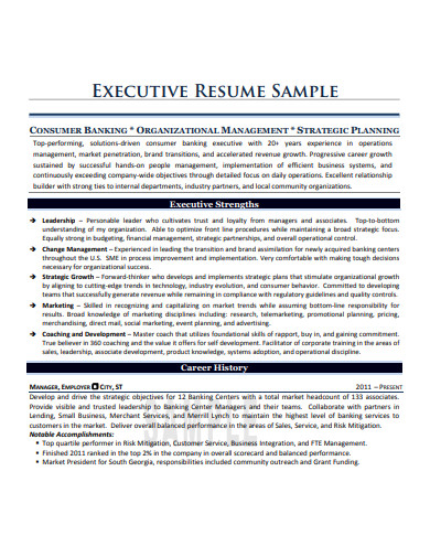 simple executive associates resume