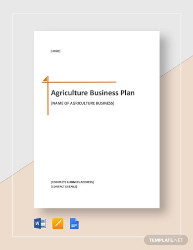 agriculture business plan template