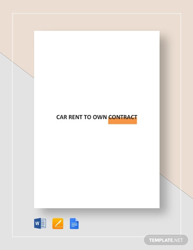 car rent to own contract