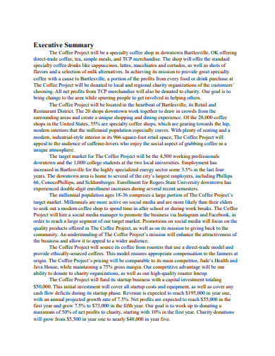 essay about coffee shop business