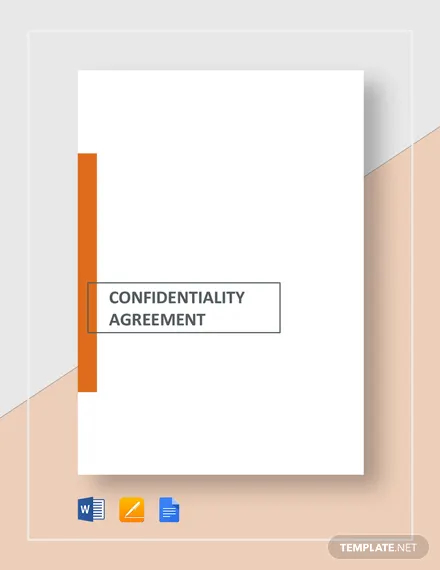 Confidentiality Agreement for Consultants Contractors Template