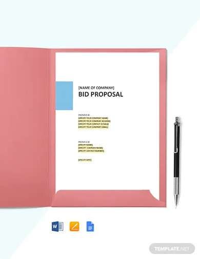 dj bid proposal template