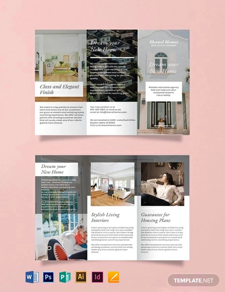 free home real estate brochure template