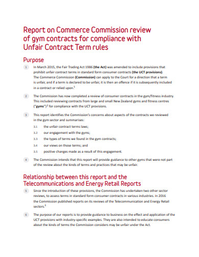 gym management contract