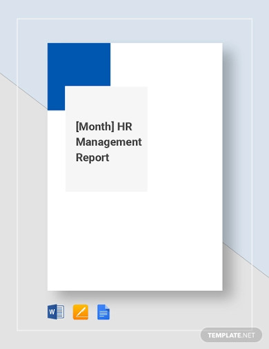 HR Monthly Management Report