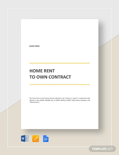 home rent to own contract