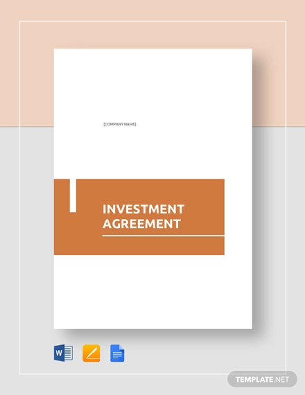 investment contract agreement template