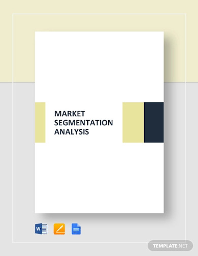 market segmentation analysis template