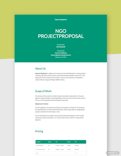 ngo project proposal template1