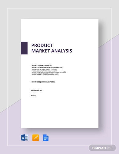 product market analysis template