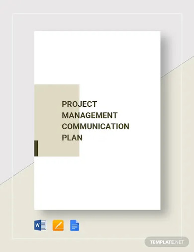 Project Management Communication Plan Template