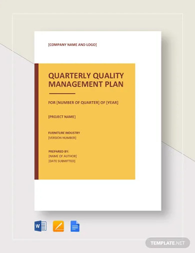 Project Quality Management Plan Template