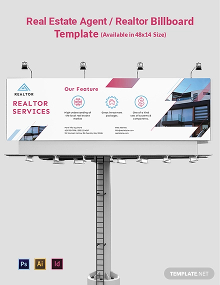 Real Estate Agent Realtor Billboard Template