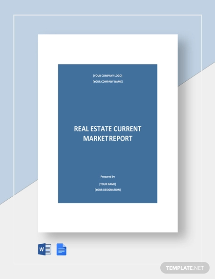 real estate current report template