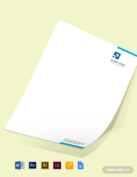 Real Estate Property Letterhead Template