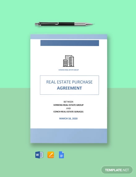 residential real estate purchase agreement template
