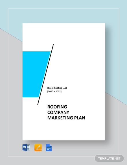 Roofing Company Marketing Plan Template