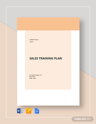 Sales Training Plan Template