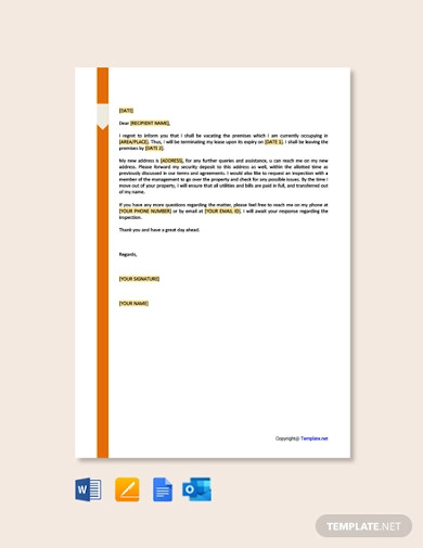 Lease Termination Letter - 10+ Examples, Format, Sample | Examples