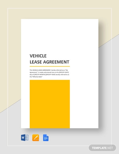 Simple Vehicle Lease Agreement