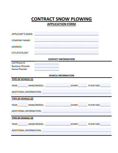 Snow Removal Contract Forms Template 1 Resume Examples Qj9eb0pymy AI 