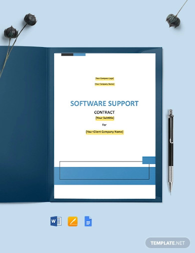 Software Support Contract Example