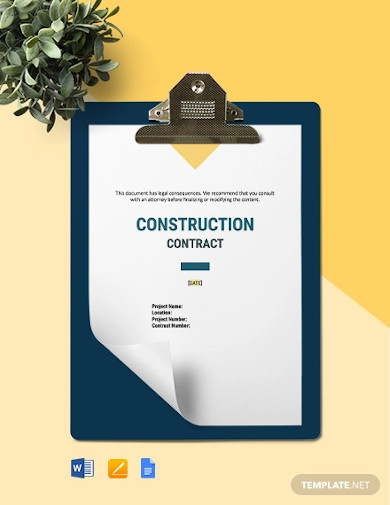 swimming pool construction contract template