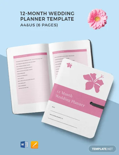 12 Month Wedding Planner Template