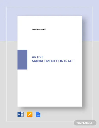 artist management contract 2021 pdf