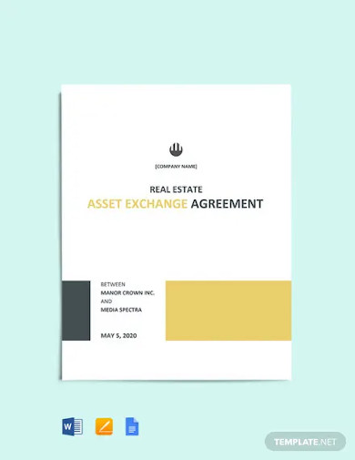 asset exchange agreement template