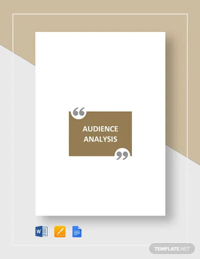 Audience analysis Template