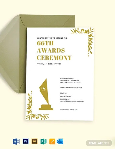 awards ceremony invite template