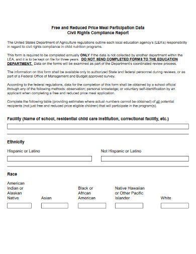 civil rights compliance report