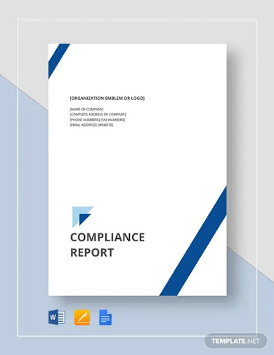 compliance report template