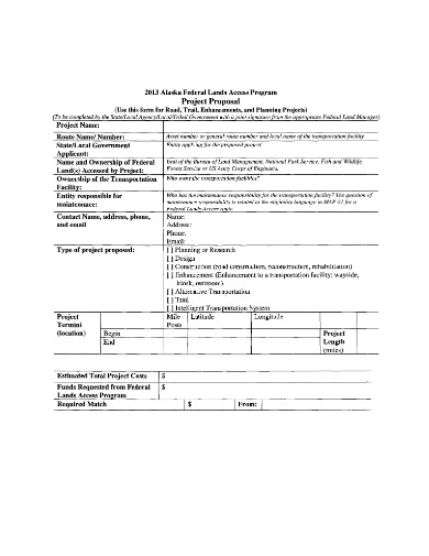 construction project proposal form