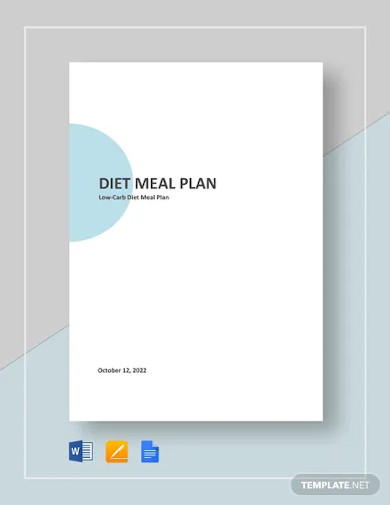 diet meal plan template