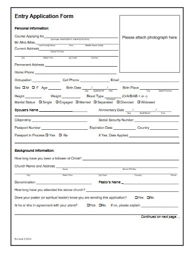 15+ Application Form Examples [ Employee, Business, Student ] | Examples