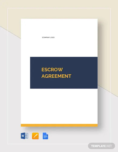 escrow agreement template