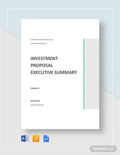 executive summary proposal template