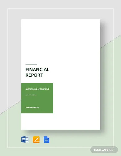 financial report cover