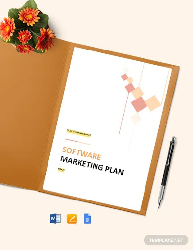 free simple software marketing plan template