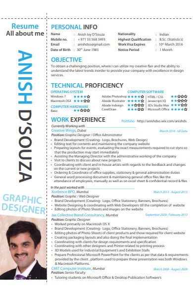 graphic designer resume in pdf