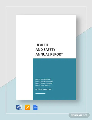 health and safety annual report